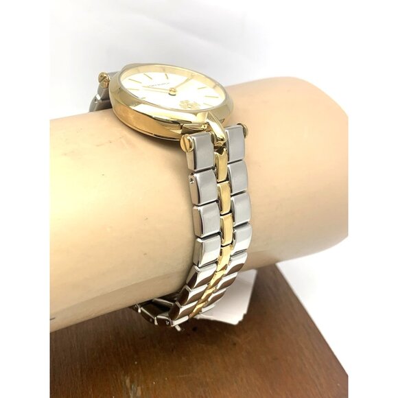 Tory Burch Women\'s Watch TBW2044 Kira Quartz Cream Dial Two Tone Steel 30mm main image 9